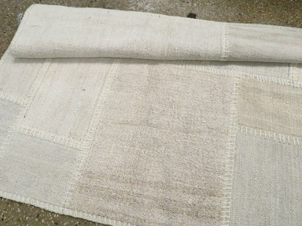 Contemporary Turkish Flatweave Kilim Patchwork Runner, No.30581 - Gss