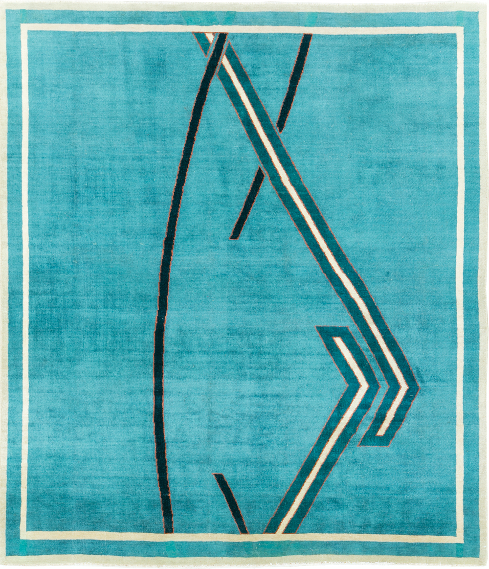 Vintage Persian Art Deco Rug, No.30595 - Gss