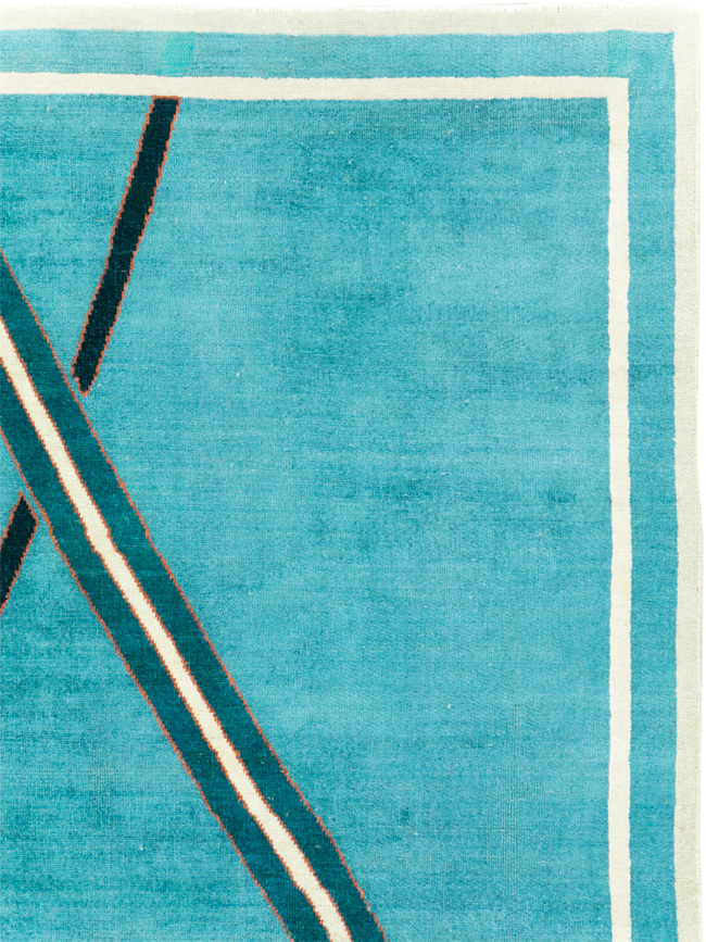 Vintage Persian Art Deco Rug, No.30595 - Gss