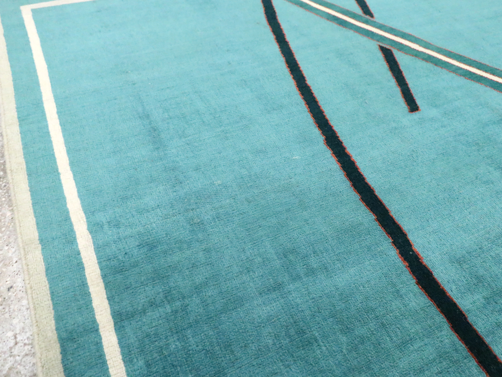 Vintage Persian Art Deco Rug, No.30595 - Gss