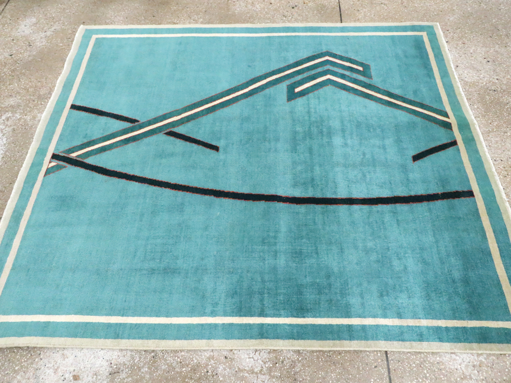 Vintage Persian Art Deco Rug, No.30595 - Gss