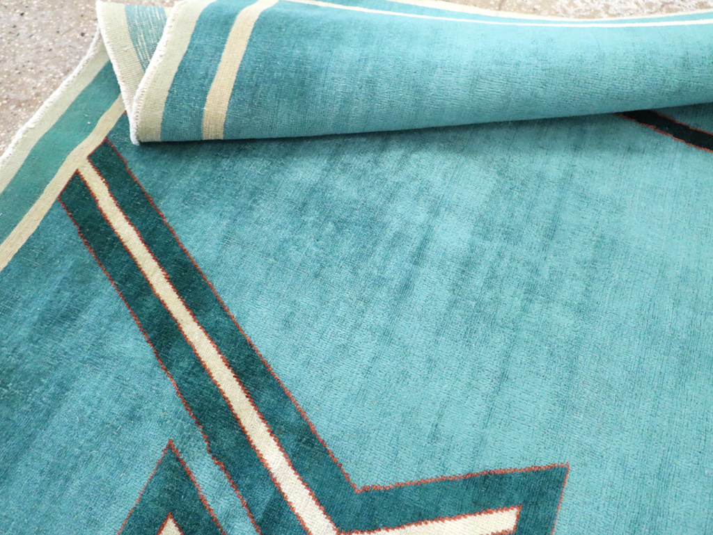 Vintage Persian Art Deco Rug, No.30595 - Gss