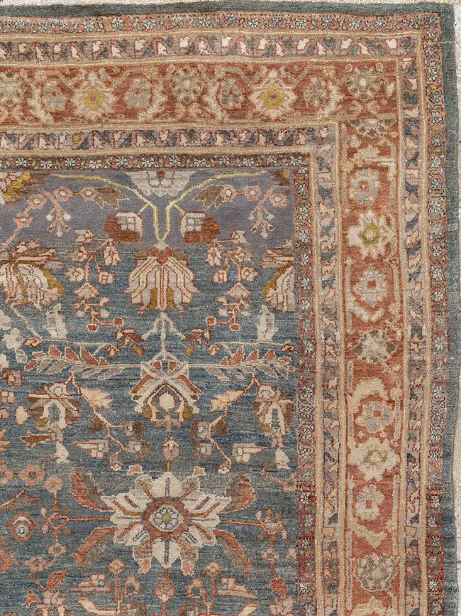 Antique Persian Bibikabad Room Size Carpet, No.30597 - Gss