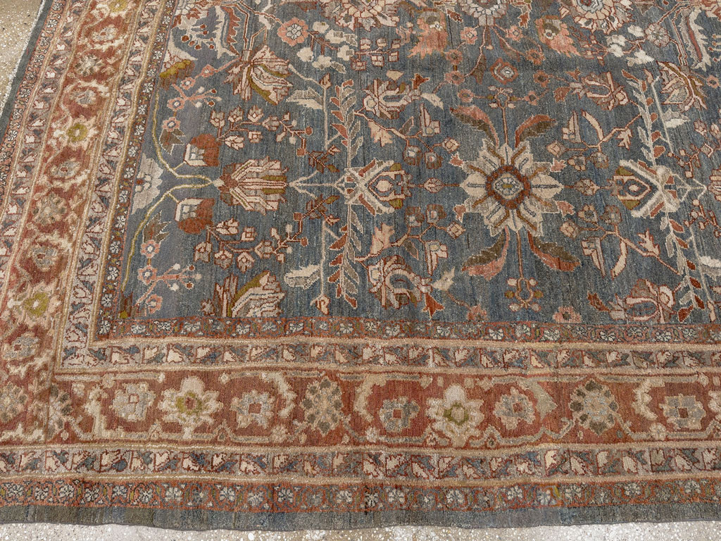 Antique Persian Bibikabad Room Size Carpet, No.30597 - Gss