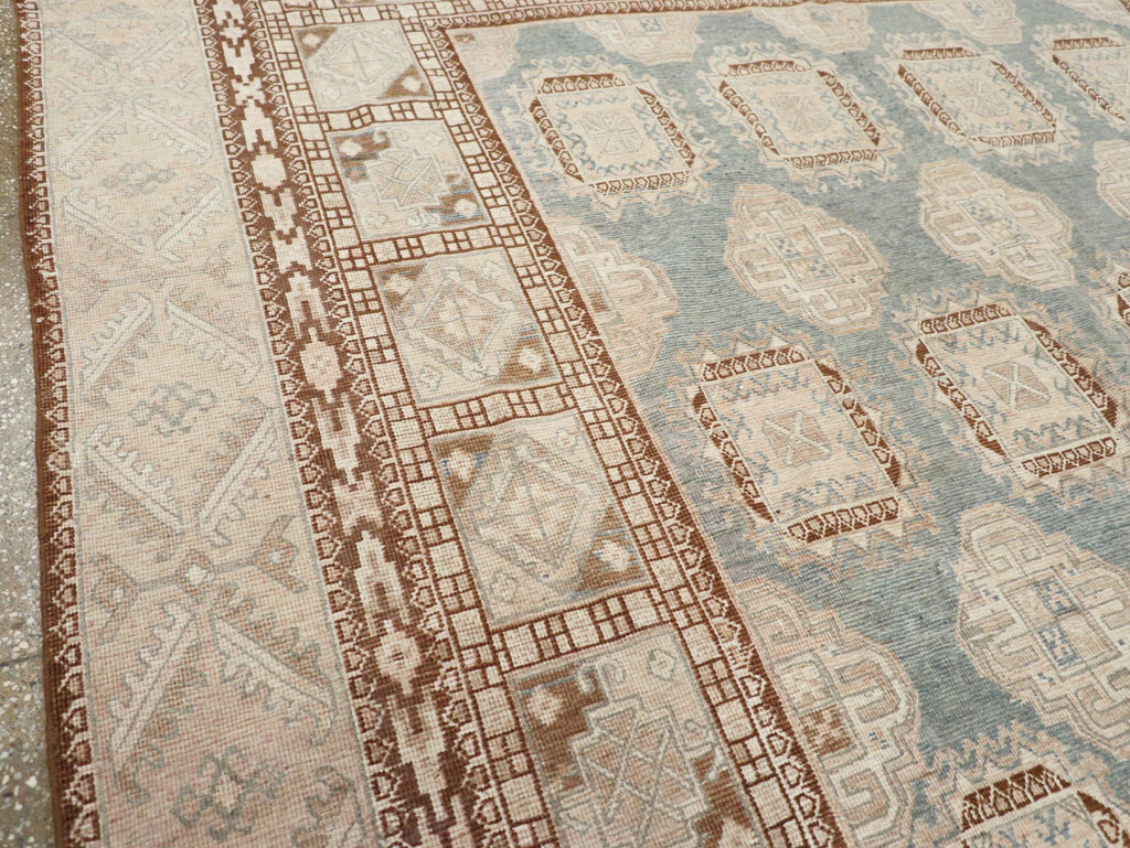 Antique East Turkestan Khotan Small Square Room Size Carpet, No.30608 - Gss