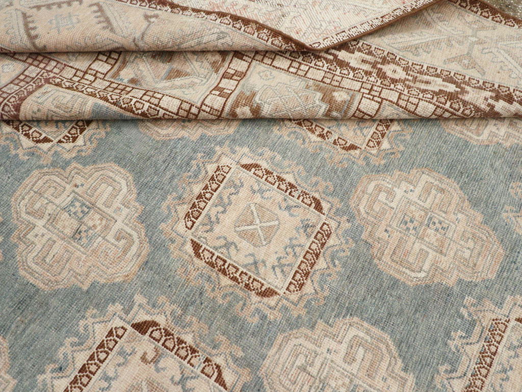 Antique East Turkestan Khotan Small Square Room Size Carpet, No.30608 - Gss