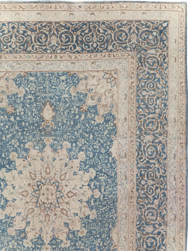 Vintage Persian Mashad Room Size Carpet, No.30609 - Gss