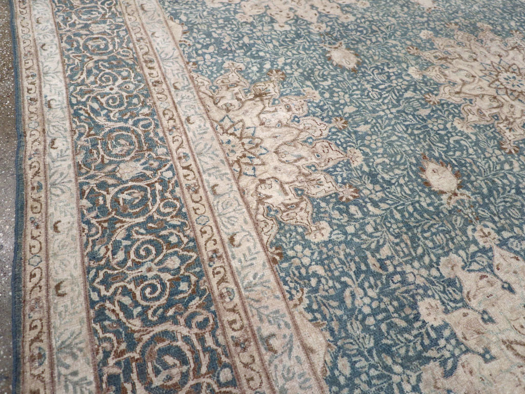 Vintage Persian Mashad Room Size Carpet, No.30609 - Gss