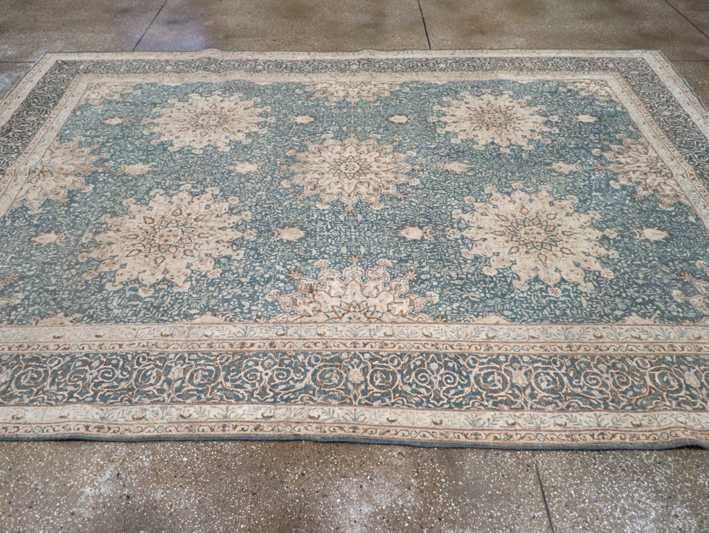 Vintage Persian Mashad Room Size Carpet, No.30609 - Gss