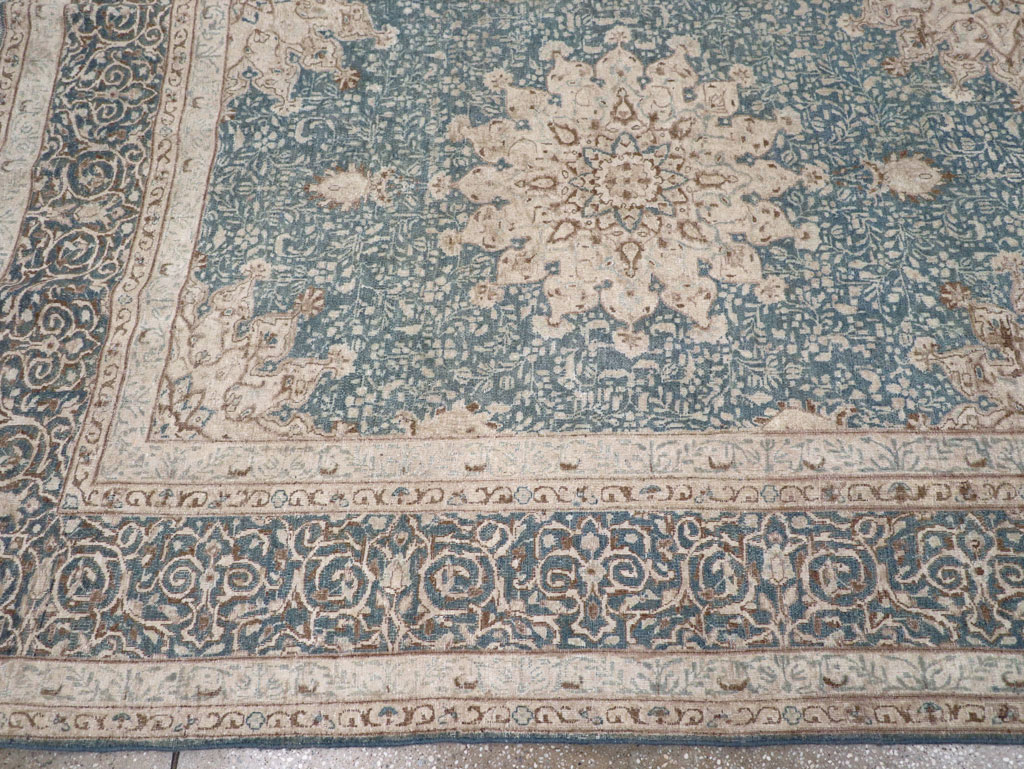 Vintage Persian Mashad Room Size Carpet, No.30609 - Gss