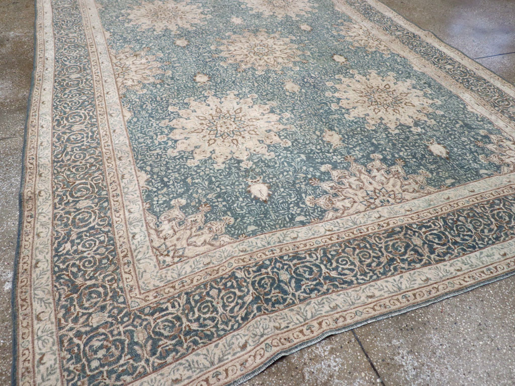Vintage Persian Mashad Room Size Carpet, No.30609 - Gss