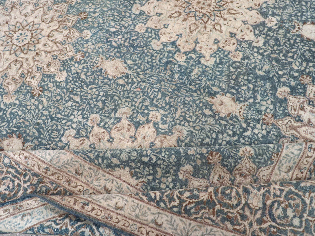 Vintage Persian Mashad Room Size Carpet, No.30609 - Gss