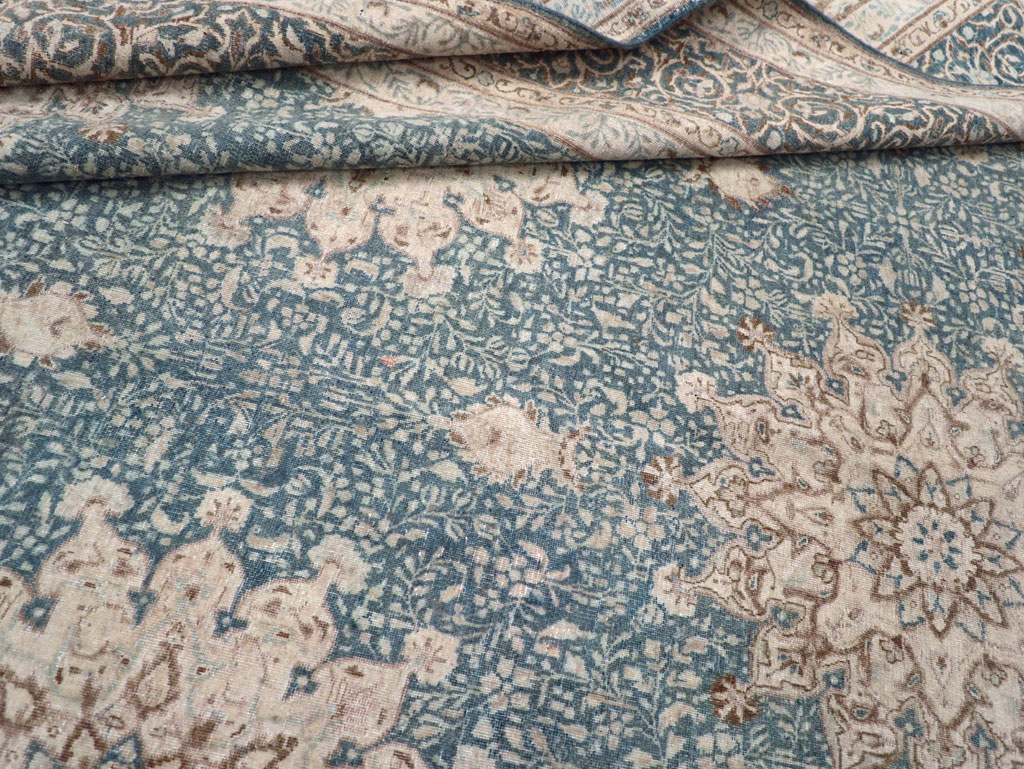 Vintage Persian Mashad Room Size Carpet, No.30609 - Gss