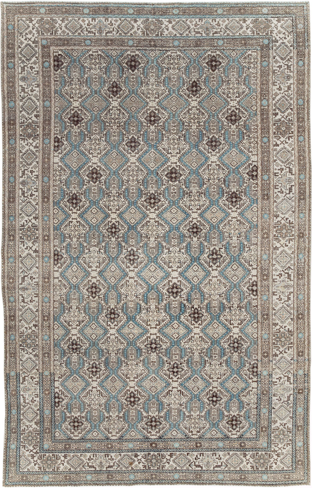 Vintage Persian Tabriz Small Room Size Carpet, No.30614 - Gss
