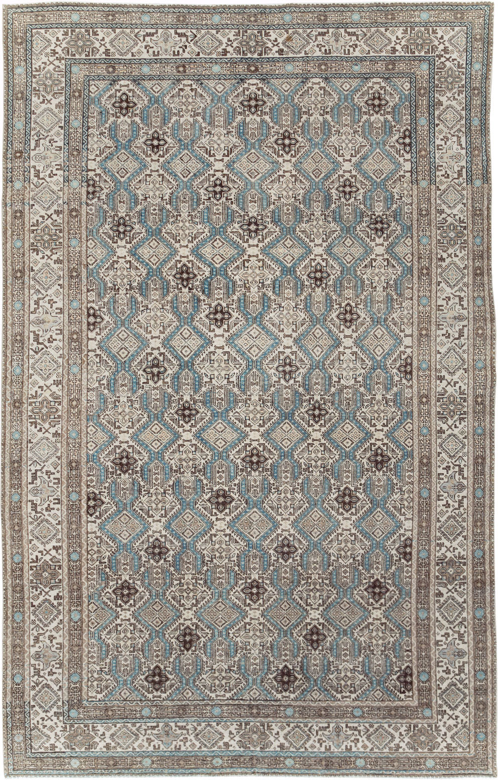 Vintage Persian Tabriz Small Room Size Carpet, No.30614 - Gss