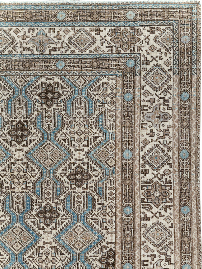 Vintage Persian Tabriz Small Room Size Carpet, No.30614 - Gss