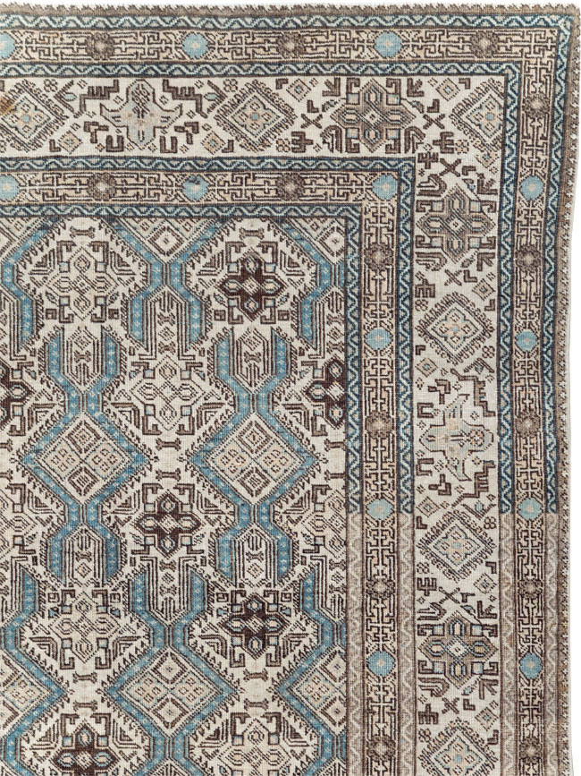 Vintage Persian Tabriz Small Room Size Carpet, No.30614 - Gss