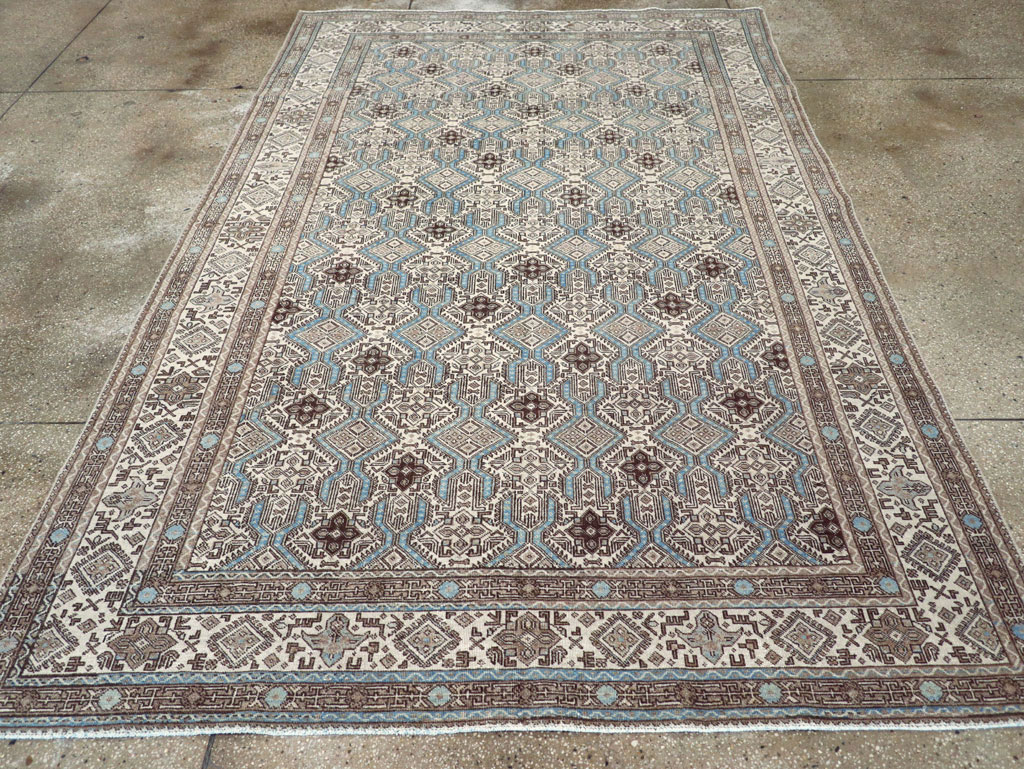 Vintage Persian Tabriz Small Room Size Carpet, No.30614 - Gss