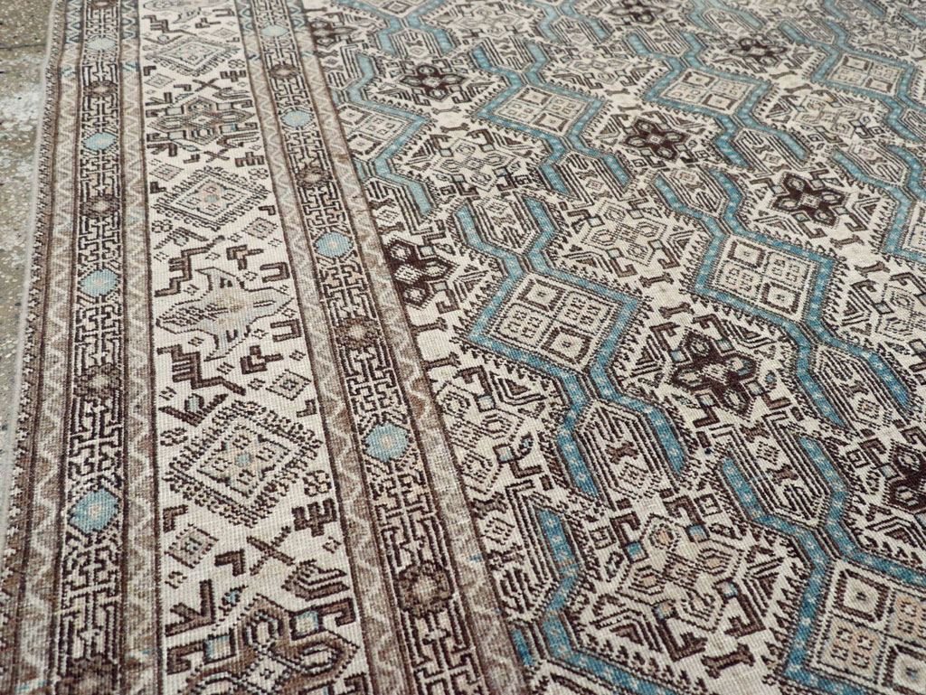 Vintage Persian Tabriz Small Room Size Carpet, No.30614 - Gss