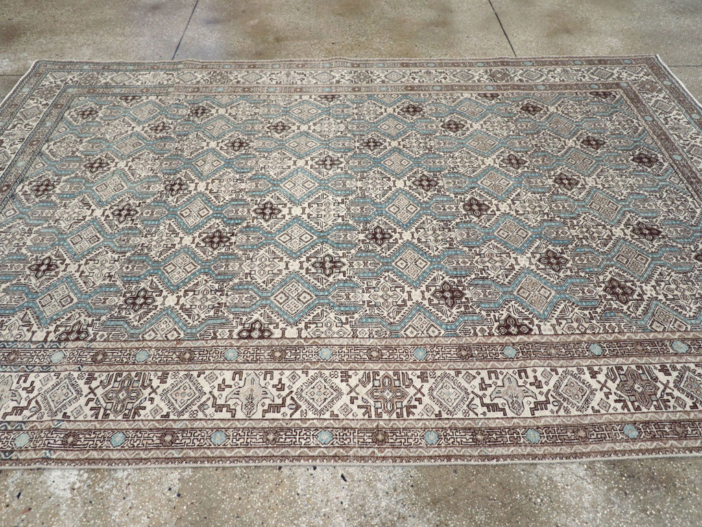 Vintage Persian Tabriz Small Room Size Carpet, No.30614 - Gss
