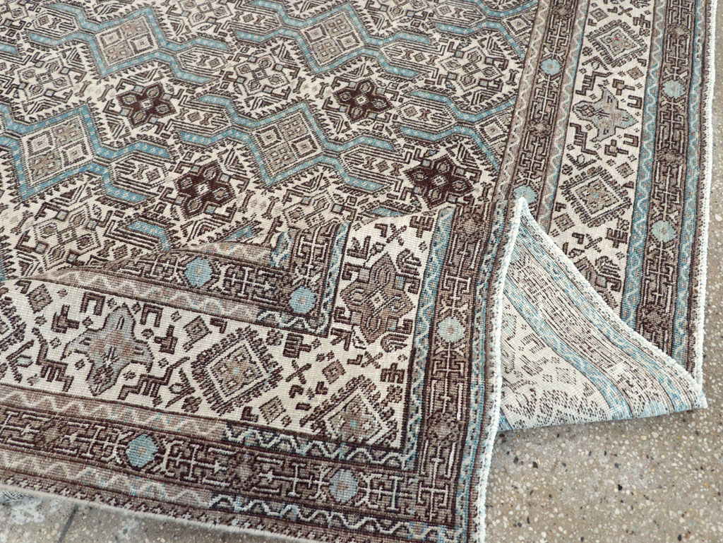 Vintage Persian Tabriz Small Room Size Carpet, No.30614 - Gss