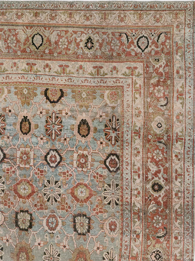 Antique Persian Bidjar Room Size Carpet, No.30619 - Gss