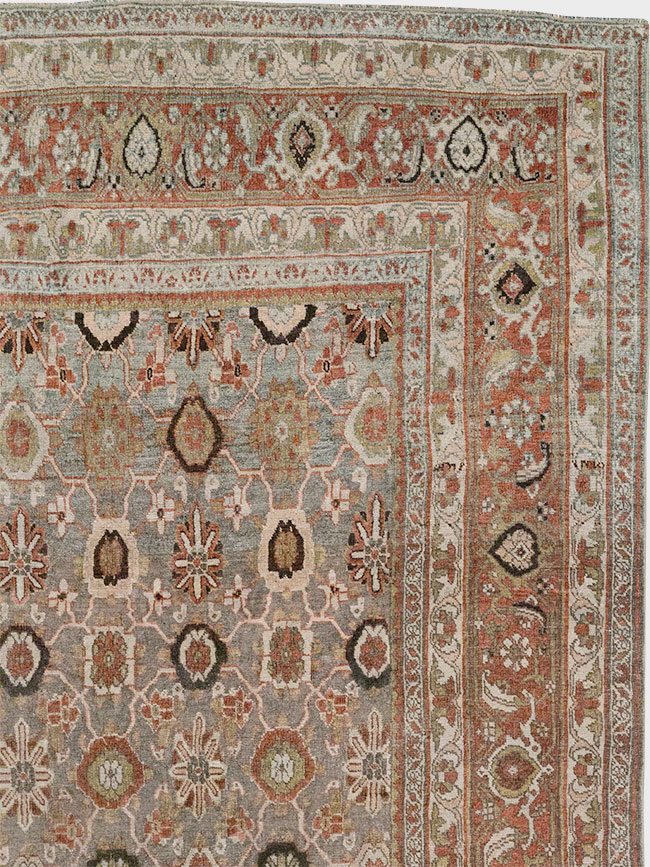Antique Persian Bidjar Room Size Carpet, No.30619 - Gss