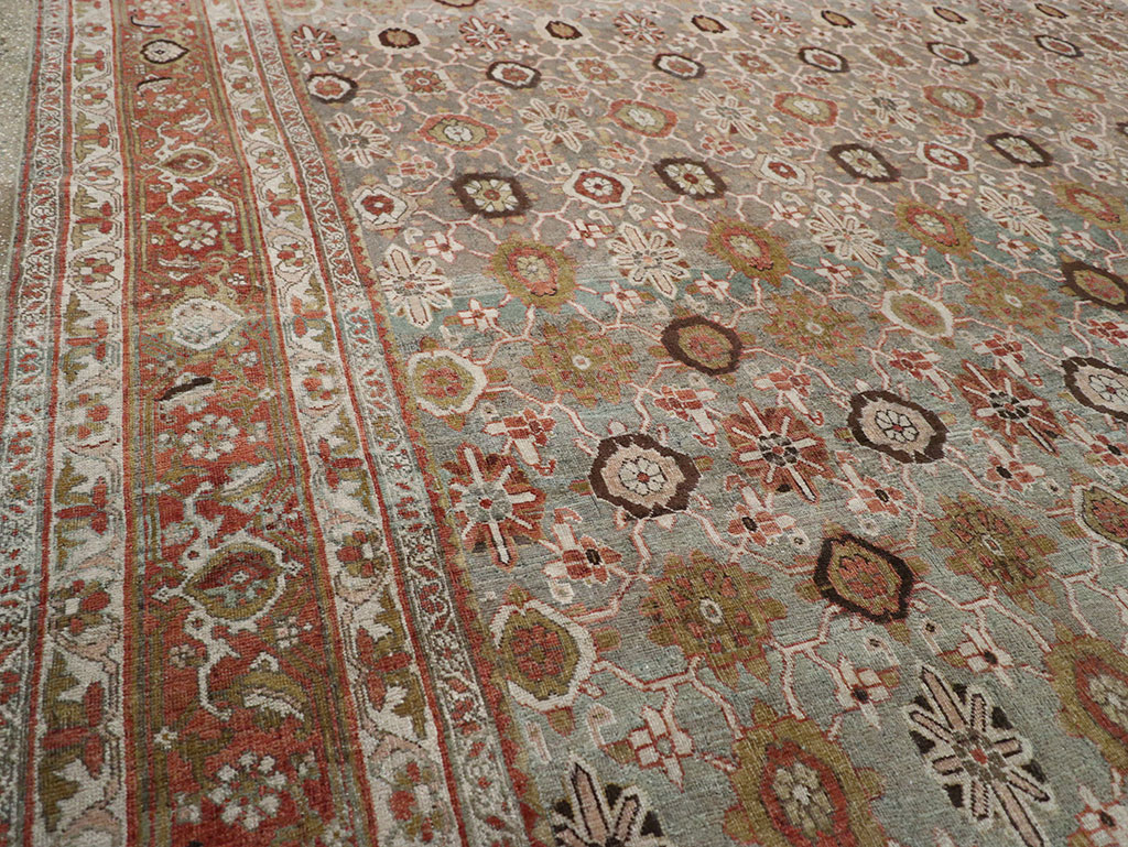 Antique Persian Bidjar Room Size Carpet, No.30619 - Gss