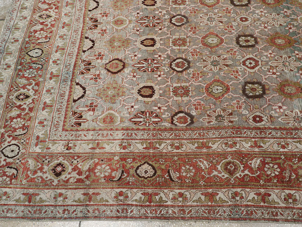 Antique Persian Bidjar Room Size Carpet, No.30619 - Gss