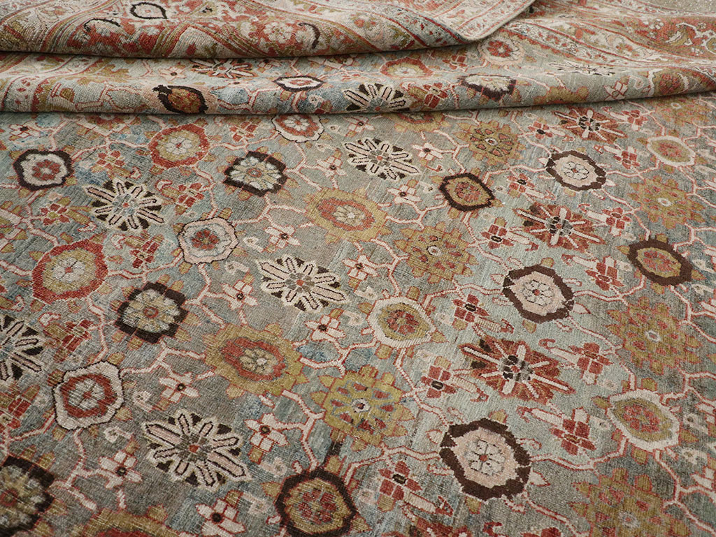 Antique Persian Bidjar Room Size Carpet, No.30619 - Gss