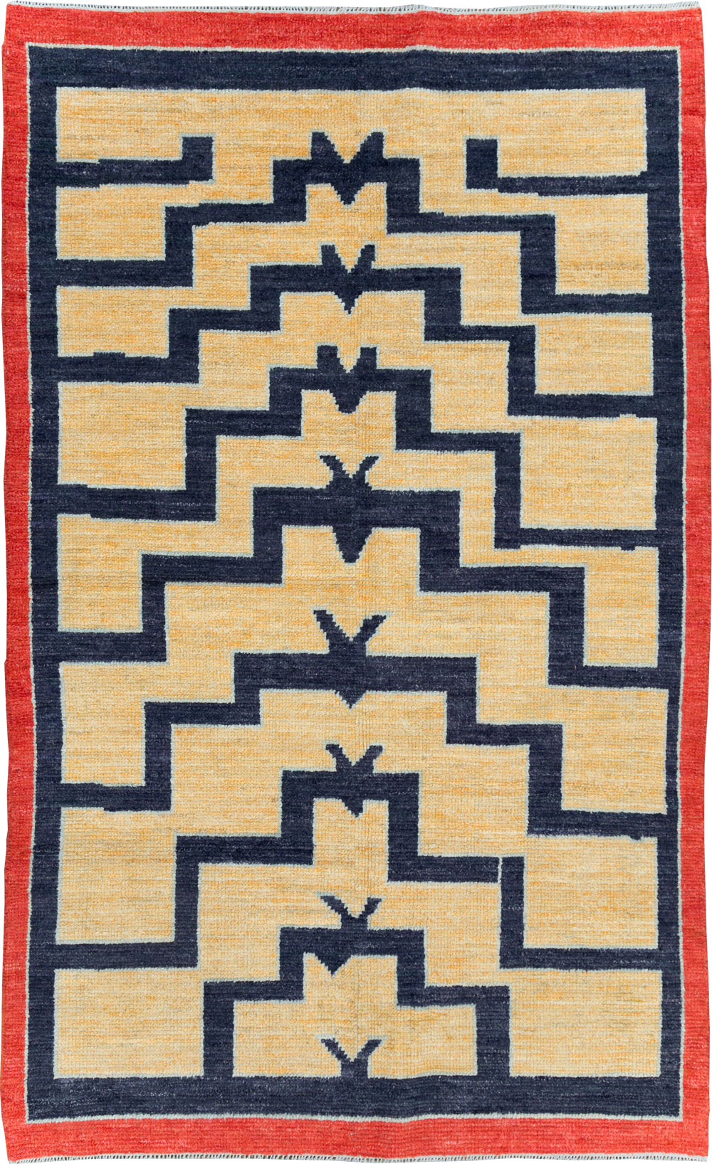 Contemporary Turkish Tulu Accent Rug, No.30627 - Gss