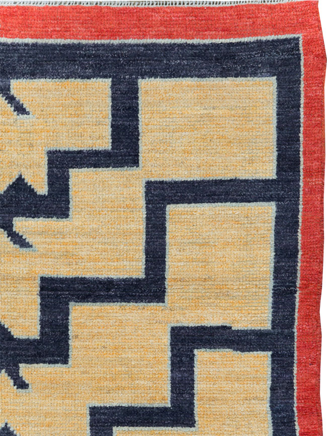 Contemporary Turkish Tulu Accent Rug, No.30627 - Gss