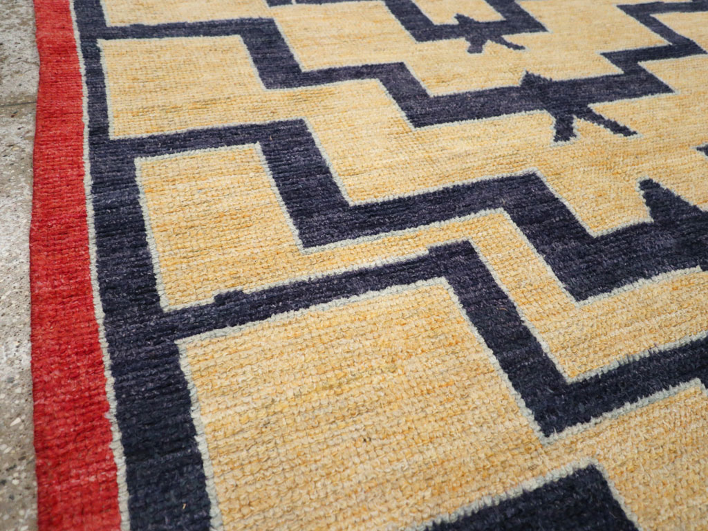 Contemporary Turkish Tulu Accent Rug, No.30627 - Gss