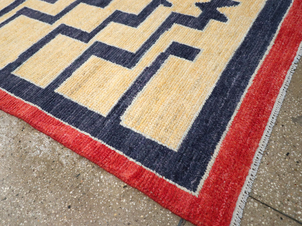 Contemporary Turkish Tulu Accent Rug, No.30627 - Gss
