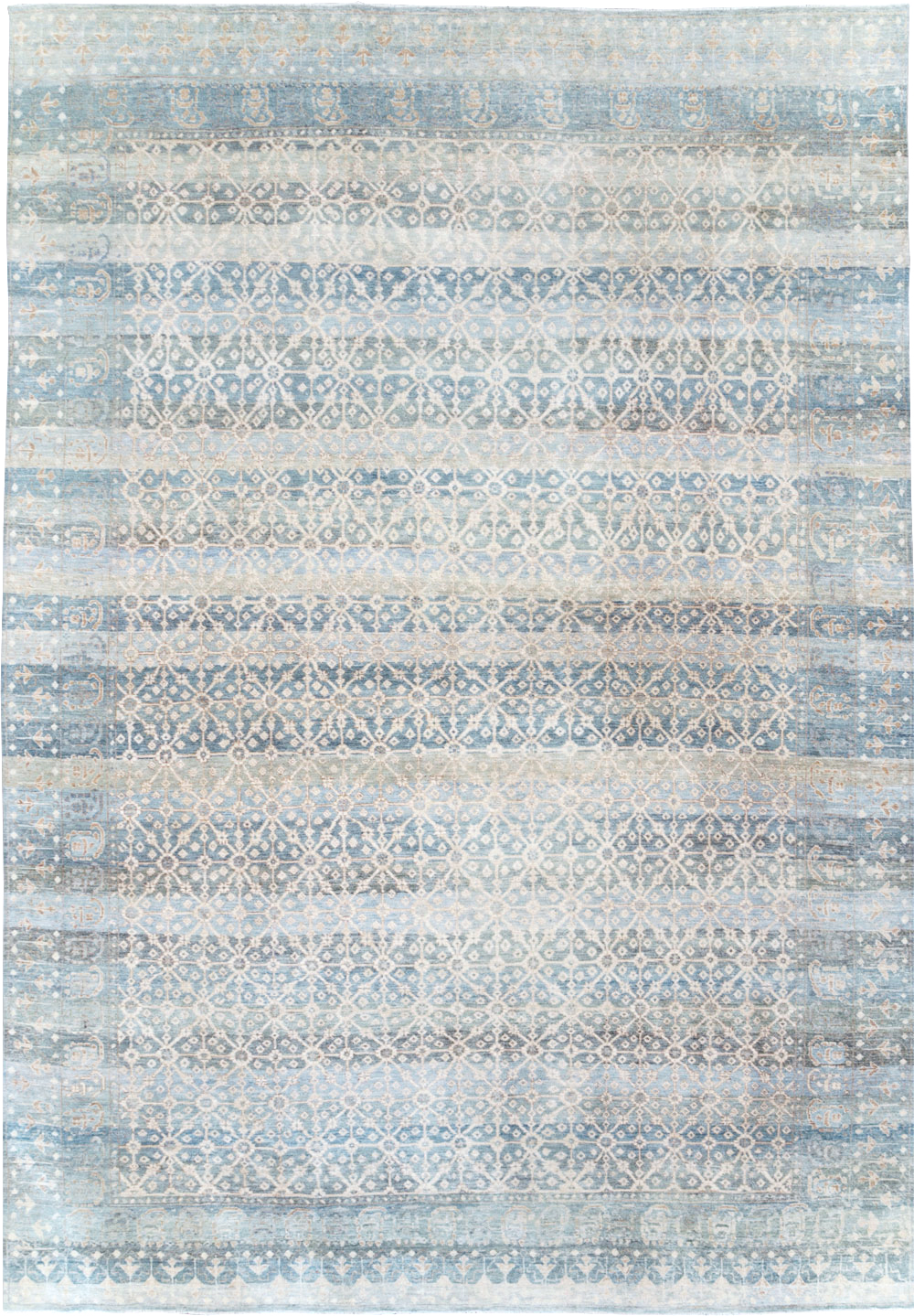 East Turkestan Khotan Inspired Large Turkish Room Size Carpet, No.30628 - Gss