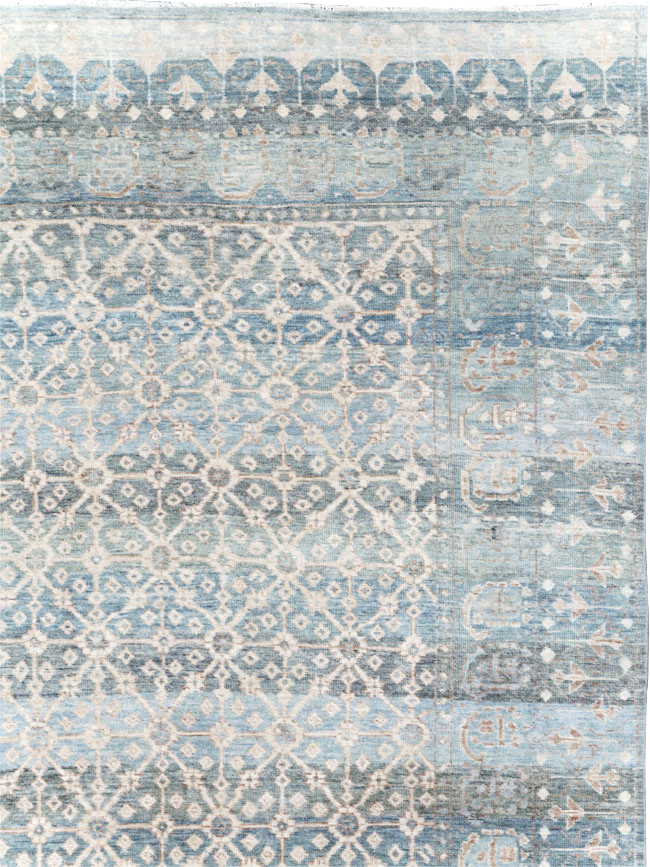 East Turkestan Khotan Inspired Large Turkish Room Size Carpet, No.30628 - Gss