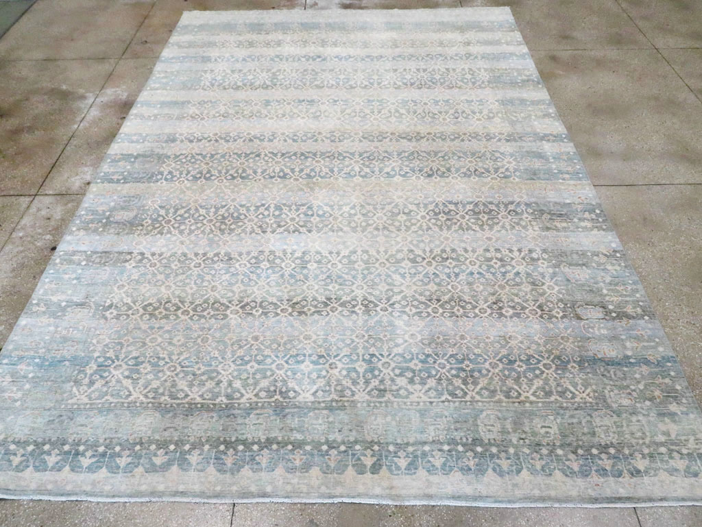 East Turkestan Khotan Inspired Large Turkish Room Size Carpet, No.30628 - Gss