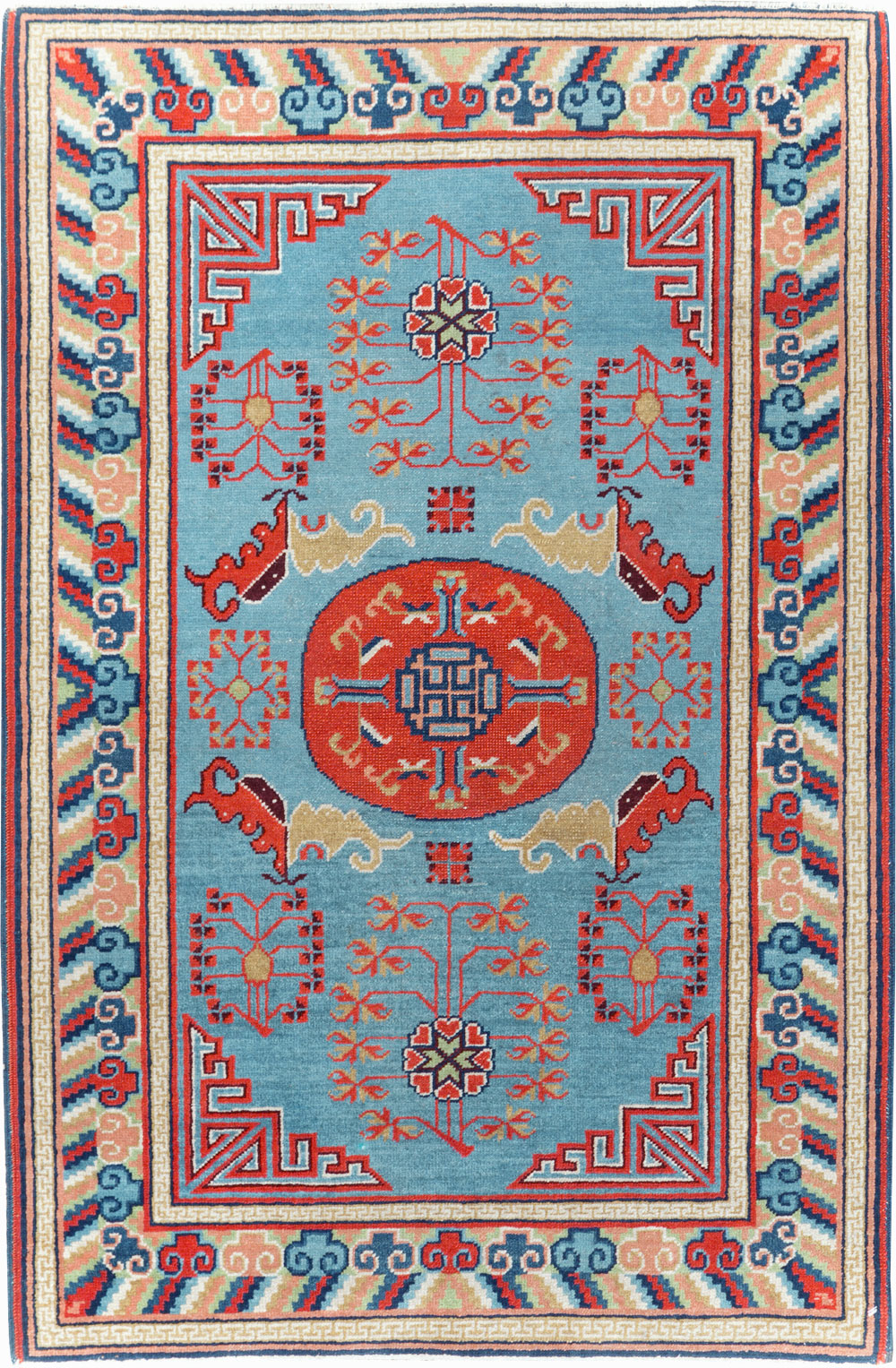 Vintage Anatolian Deco Rug, No.30636 - Gss