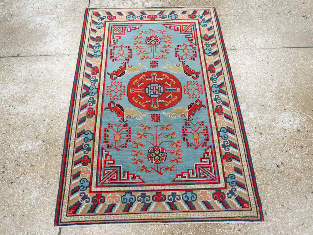 Vintage Anatolian Deco Rug, No.30636 - Gss