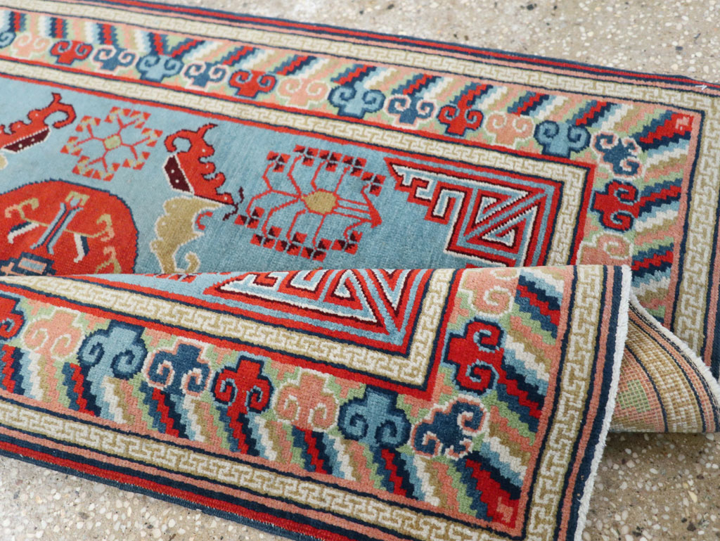Vintage Anatolian Deco Rug, No.30636 - Gss