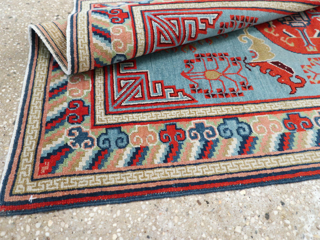 Vintage Anatolian Deco Rug, No.30636 - Gss