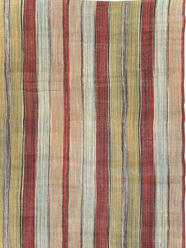 Modern Turkish Flatweave Room Size Carpet, No.30637 - Gss
