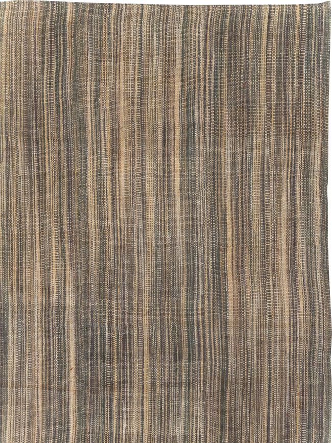 Modern Turkish Flatweave Room Size Carpet, No.30638 - Gss