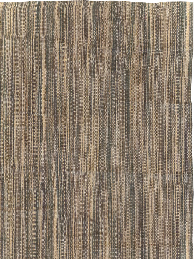 Modern Turkish Flatweave Room Size Carpet, No.30638 - Gss