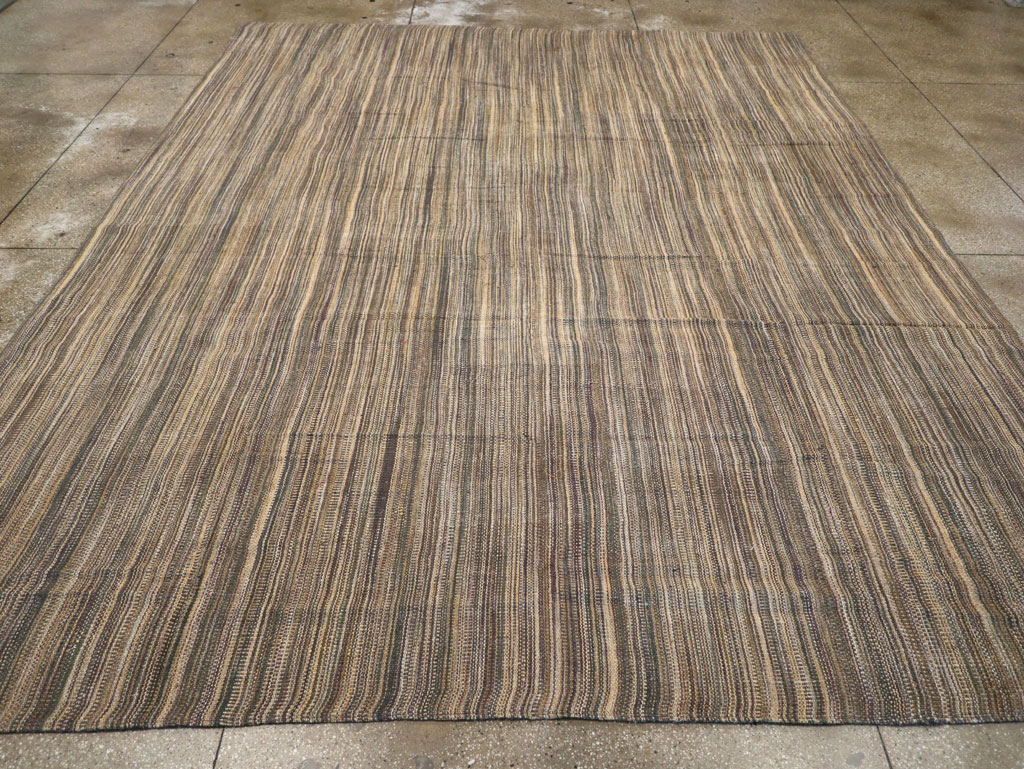 Modern Turkish Flatweave Room Size Carpet, No.30638 - Gss