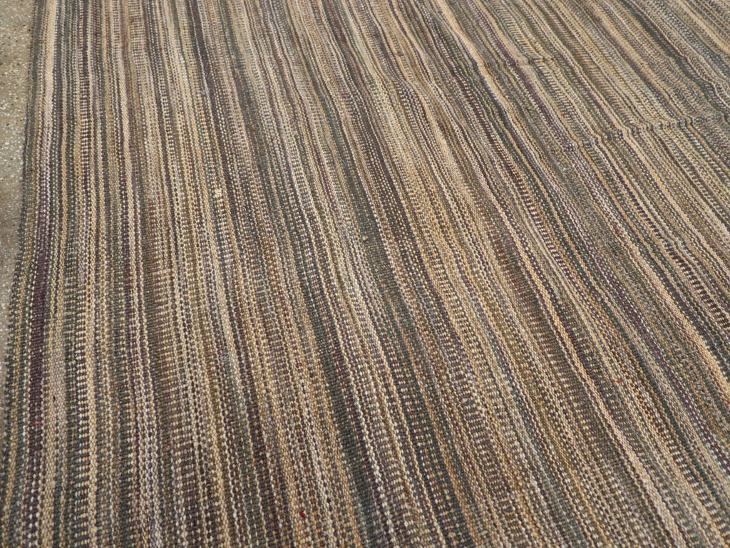 Modern Turkish Flatweave Room Size Carpet, No.30638 - Gss