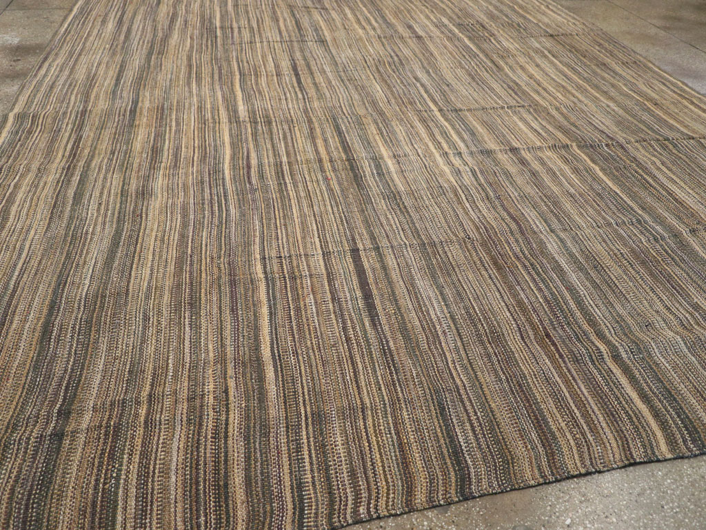 Modern Turkish Flatweave Room Size Carpet, No.30638 - Gss