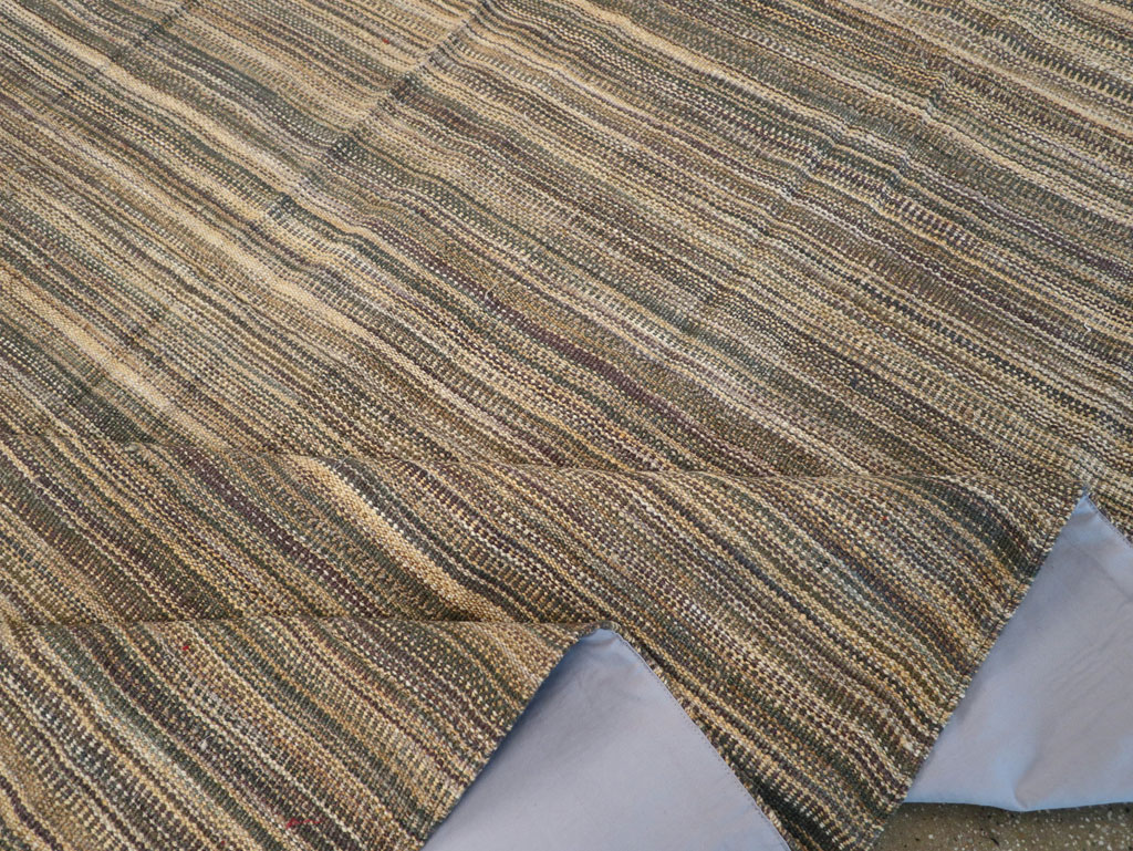 Modern Turkish Flatweave Room Size Carpet, No.30638 - Gss