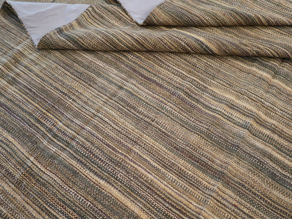 Modern Turkish Flatweave Room Size Carpet, No.30638 - Gss