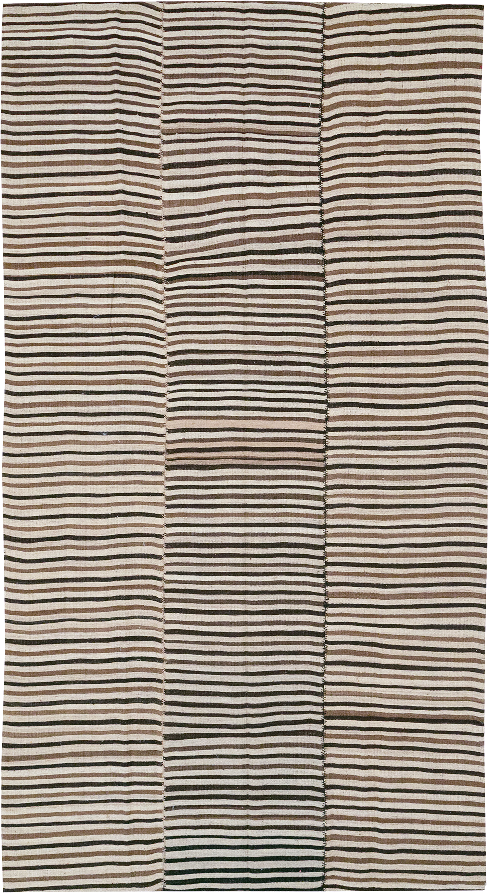 Vintage Persian Flatweave Kilim Room Size Carpet, No.30639 - Gss